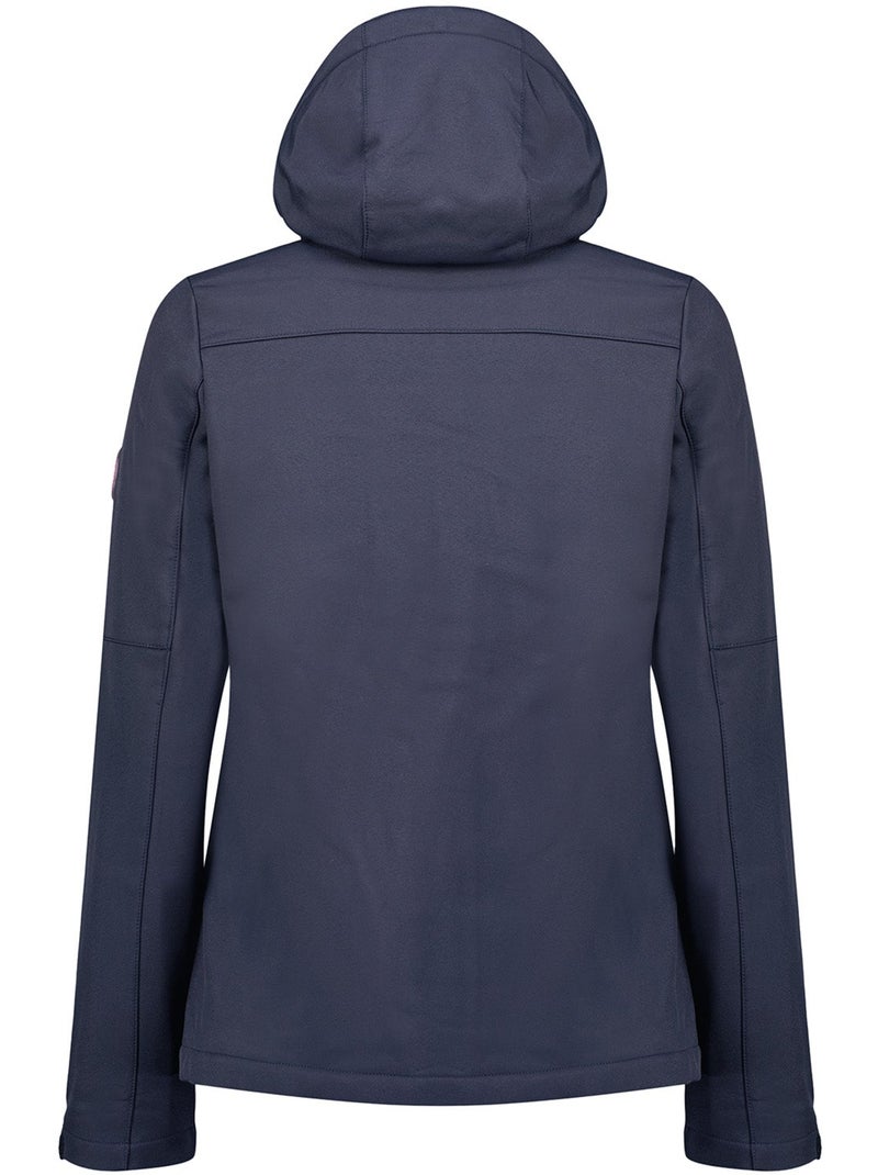Veste softshell coupe-vent doublée polaire timmexeak – canadian peak Bleu Noir - Kiabi