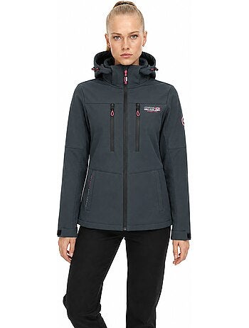 Veste softshell coupe-vent doublée polaire timmexeak – canadian peak