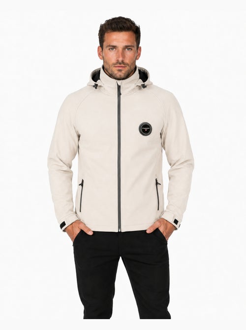 Veste softshell déperlante à capuche tamigoglasseak – canadian peak - Kiabi Veste softshell déperlante à capuche tamigoglasseak – canadian peak - Kiabi