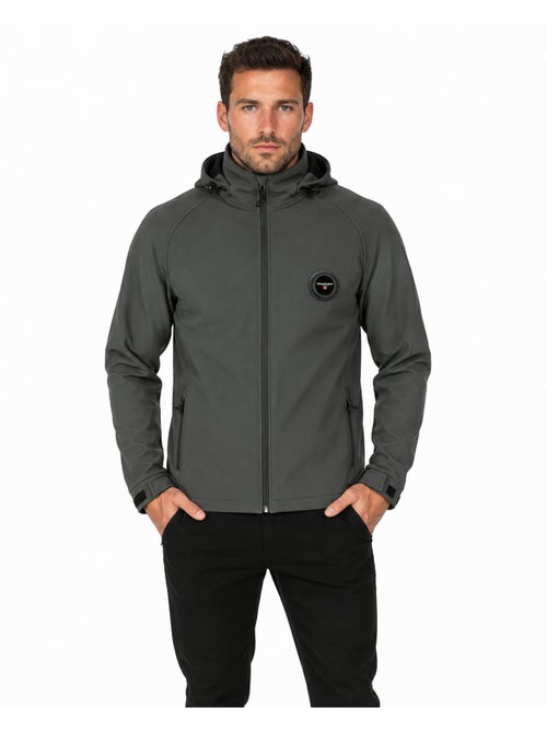 Veste softshell déperlante à capuche tamigoglasseak – canadian peak - Kiabi Veste softshell déperlante à capuche tamigoglasseak – canadian peak - Kiabi