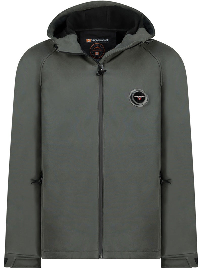 Veste softshell déperlante à capuche tamigoglasseak – canadian peak Gris foncé - Kiabi
