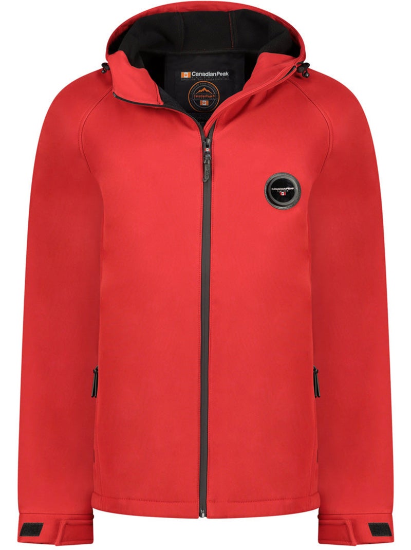 Veste softshell déperlante à capuche tamigoglasseak – canadian peak Rouge - Kiabi