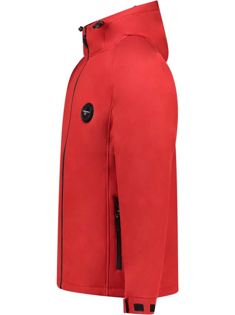 Veste softshell déperlante à capuche tamigoglasseak – canadian peak Rouge - Kiabi