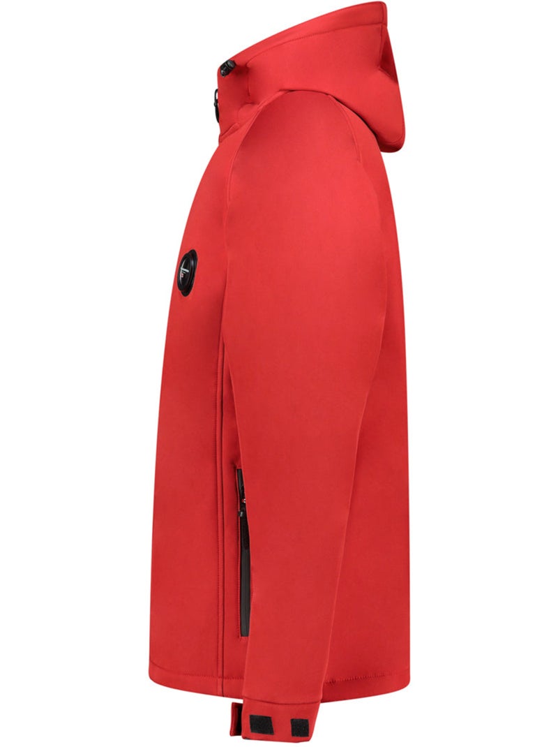 Veste softshell déperlante à capuche tamigoglasseak – canadian peak Rouge - Kiabi