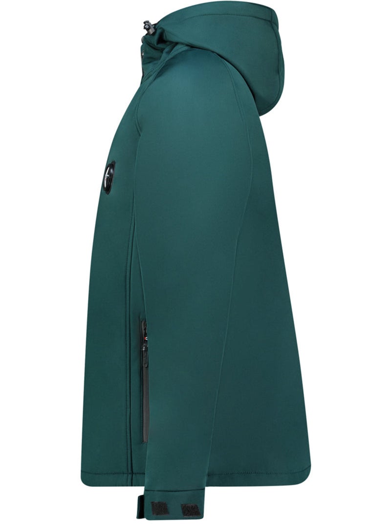 Veste softshell déperlante à capuche tamigoglasseak – canadian peak Vert foncé - Kiabi