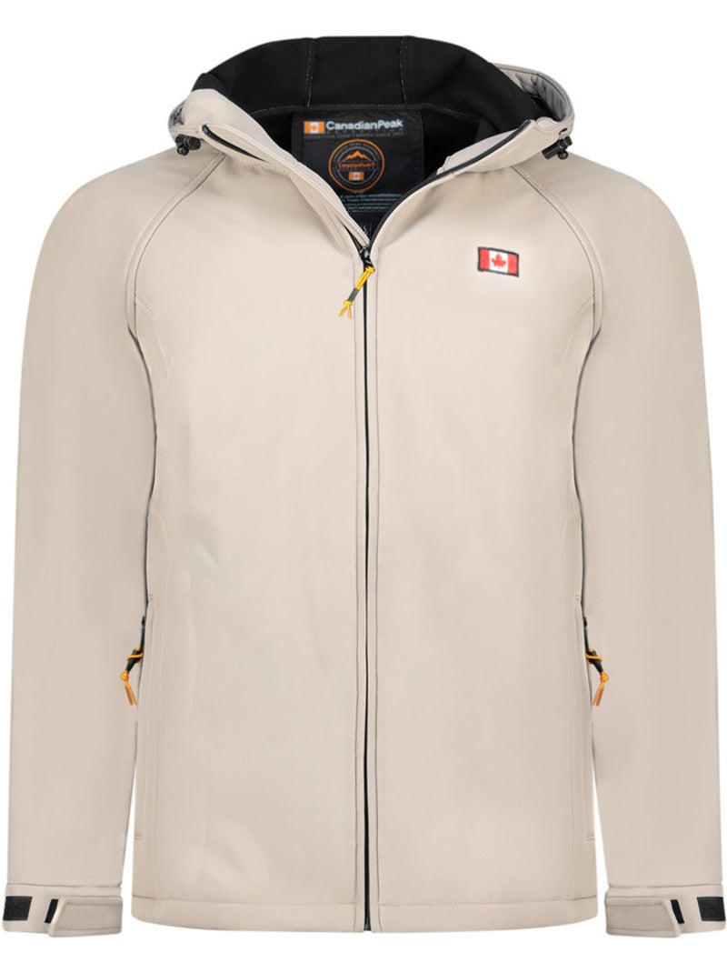 Veste softshell déperlante à capuche tamigoloreak – canadian peak Beige - Kiabi