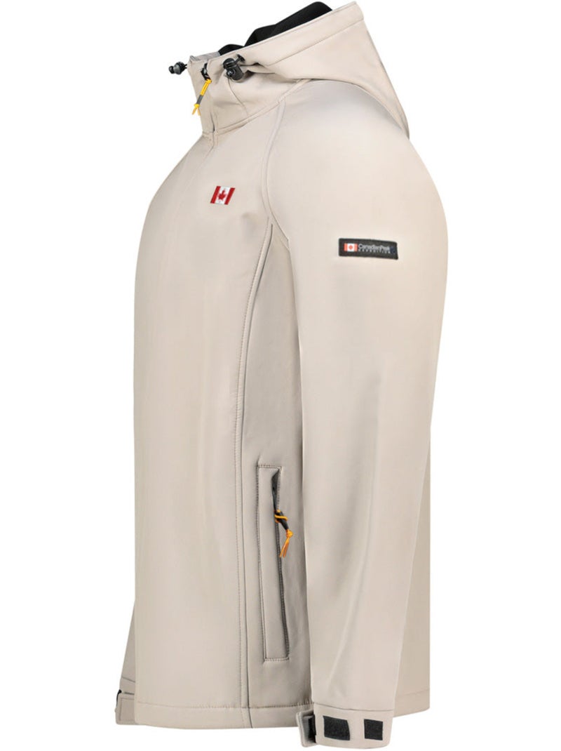 Veste softshell déperlante à capuche tamigoloreak – canadian peak Beige - Kiabi