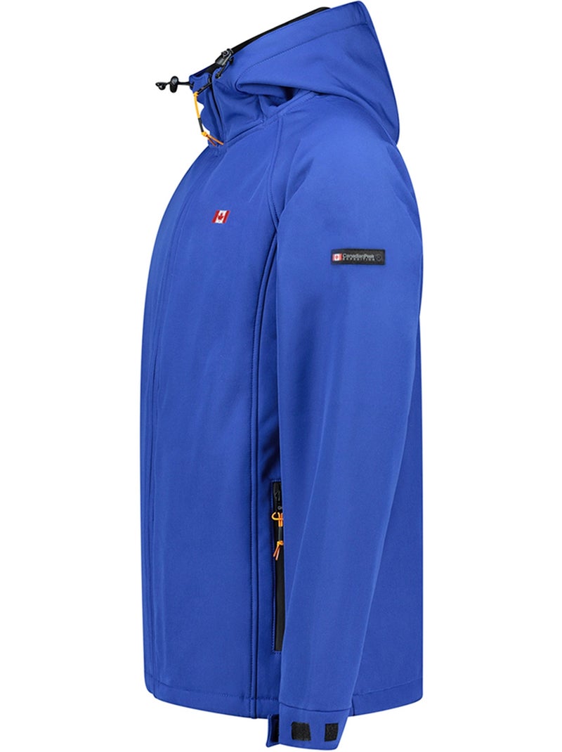 Veste softshell déperlante à capuche tamigoloreak – canadian peak Bleu roi - Kiabi
