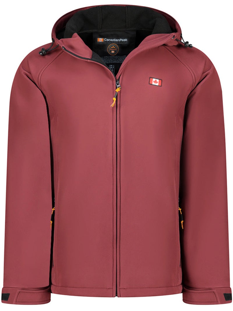 Veste softshell déperlante à capuche tamigoloreak – canadian peak Bordeaux - Kiabi