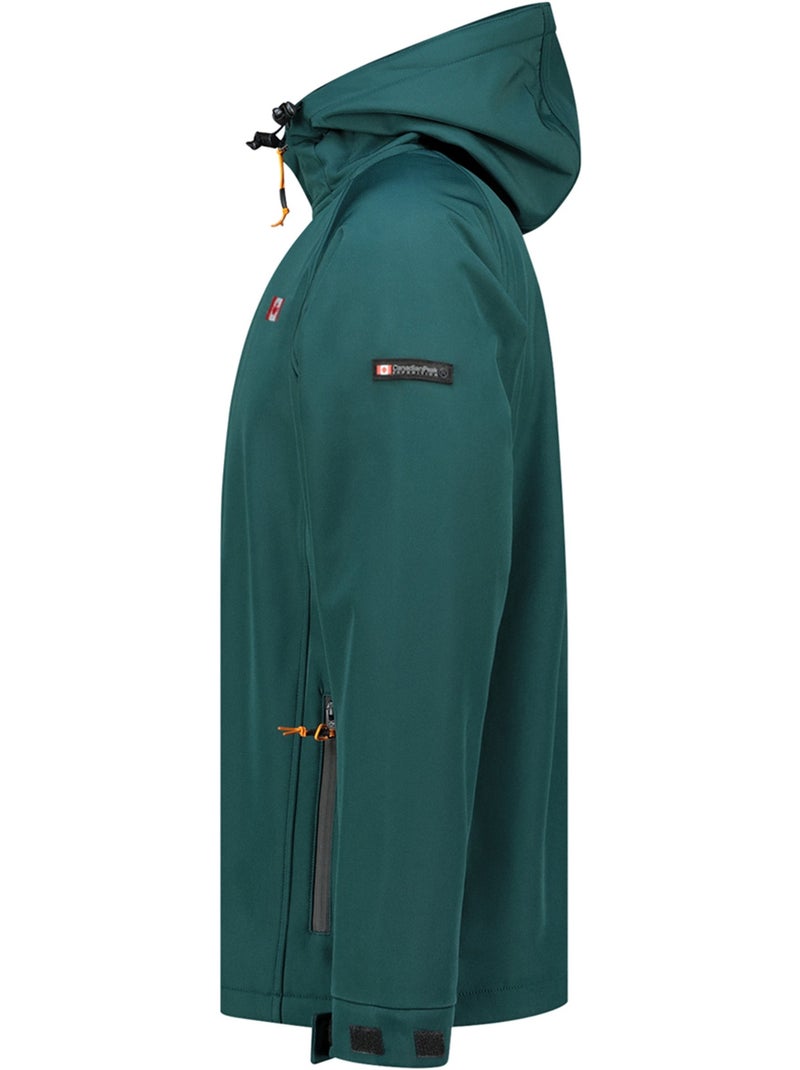 Veste softshell déperlante à capuche tamigoloreak – canadian peak Vert foncé - Kiabi