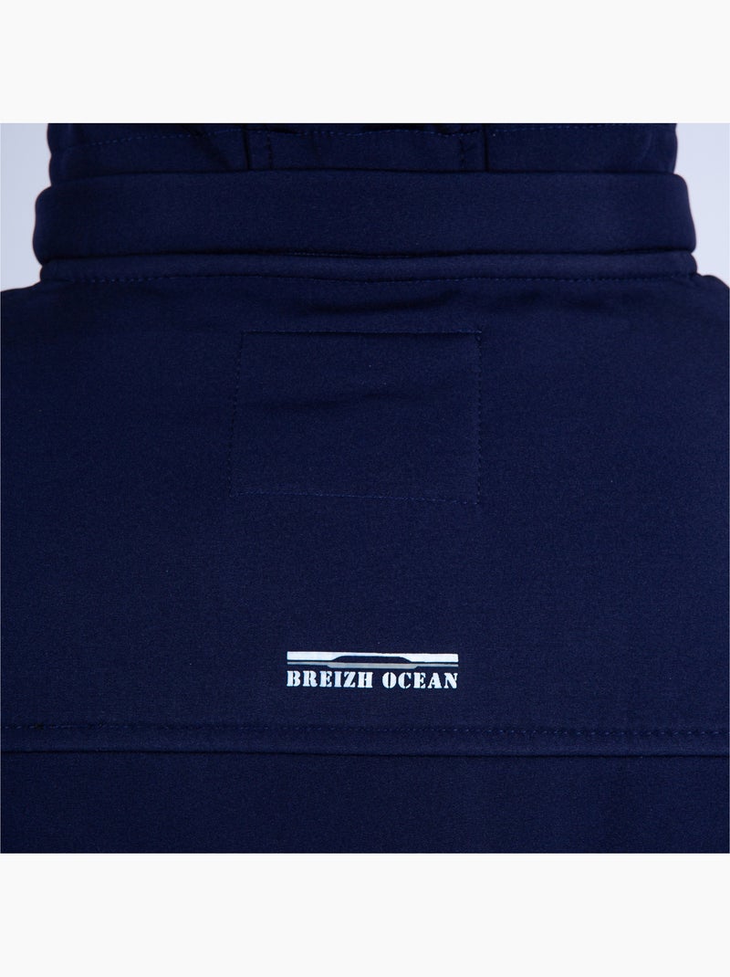 Veste softshell homme ou femme 'breizh océan' doublure polaire déperlante Bleu marine - Kiabi