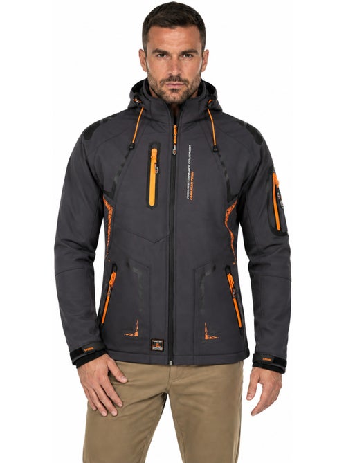 Veste softshell imperméable à capuche amovible tourmaline – canadian peak - Kiabi Veste softshell imperméable à capuche amovible tourmaline – canadian peak - Kiabi