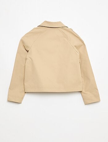 Veste style trench col tailleur