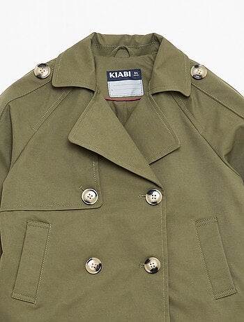 Veste style trench col tailleur