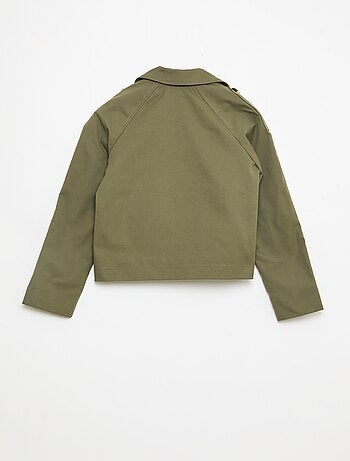 Veste style trench col tailleur