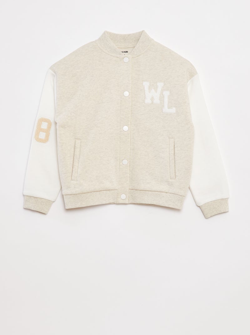 Veste style université américaine Beige - Kiabi