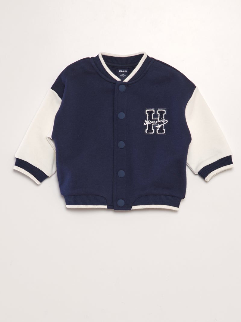 Veste style université américaine Bleu - Kiabi