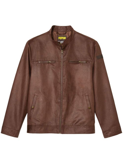 Veste Suédine Effet Vieilli Multipoches   - ATLAS FOR MEN - Kiabi