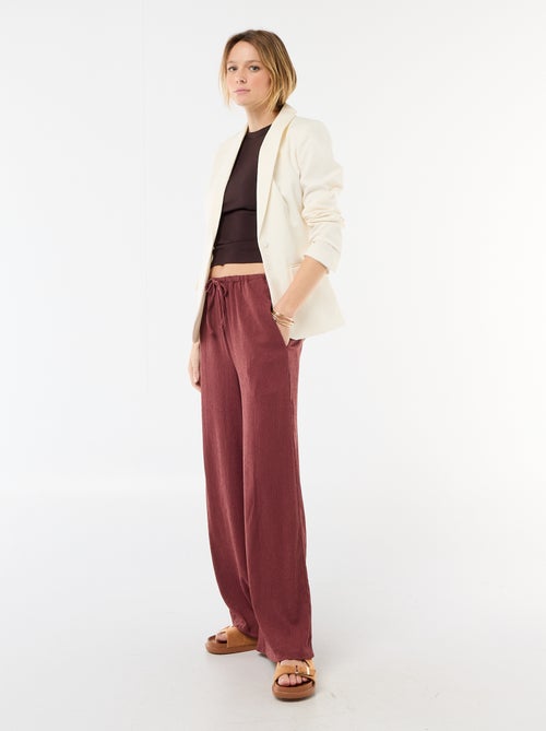 Veste tailleur avec col châle - Kiabi