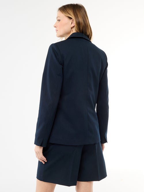Veste tailleur avec col châle - Kiabi