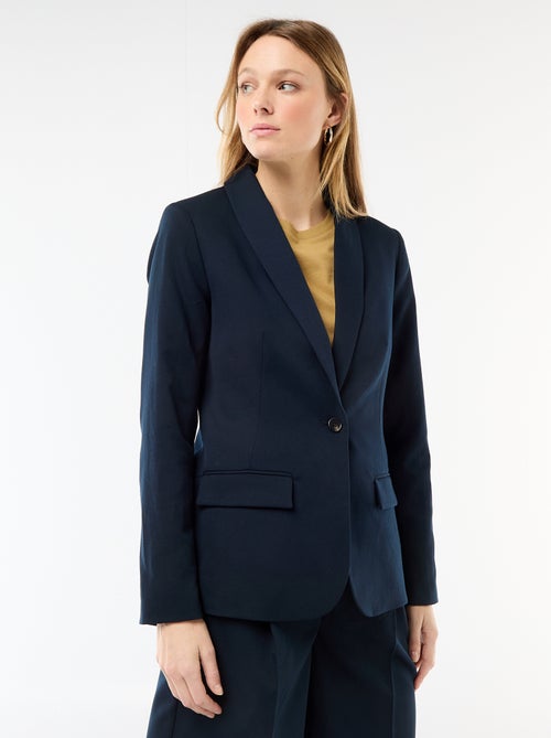 Veste tailleur avec col châle - Kiabi