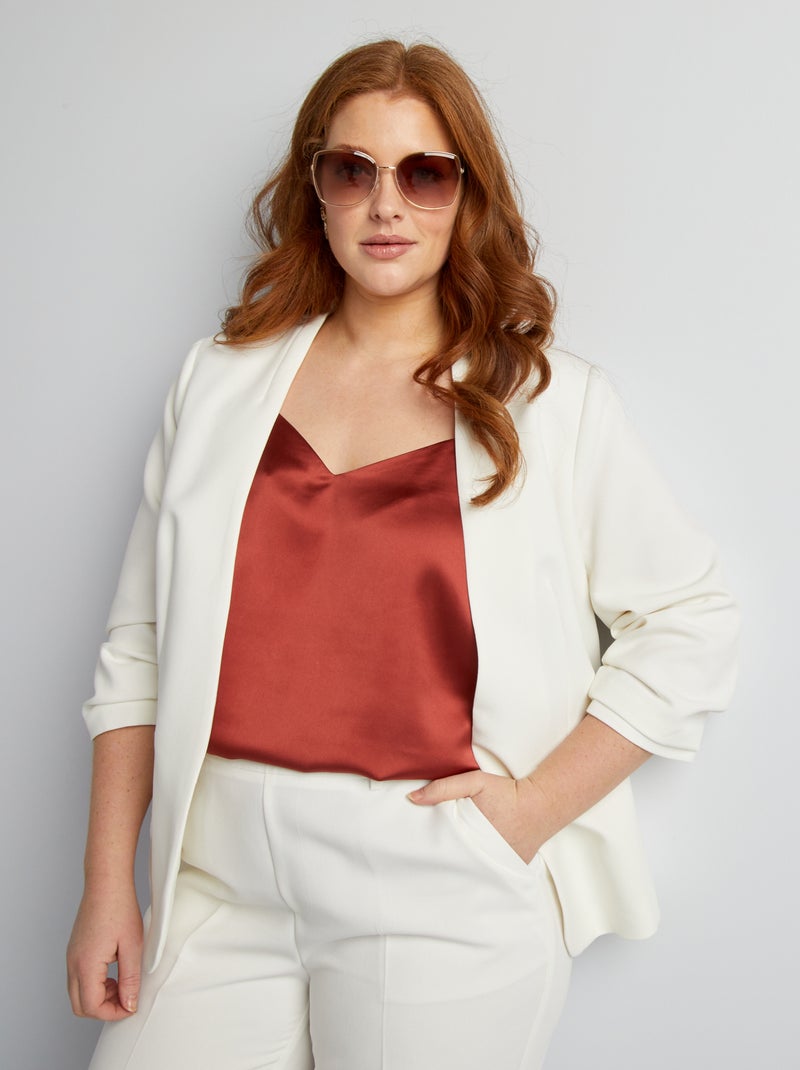Veste tailleur blanc - Kiabi