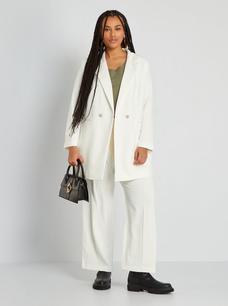 Veste tailleur Blanc - Kiabi