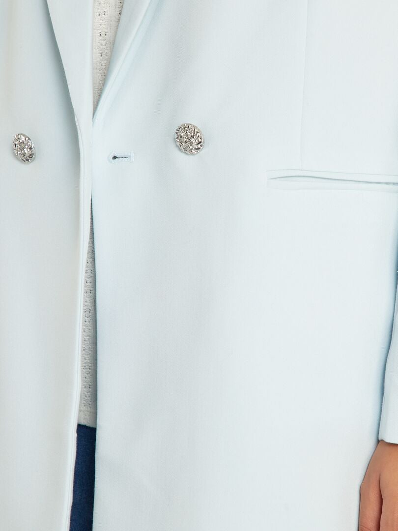 Veste tailleur bleu pale - Kiabi
