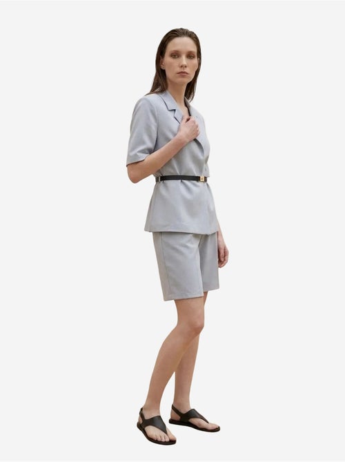 Veste tailleur ceinturée à col châle my fashion - Kiabi