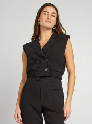 Veste tailleur crop