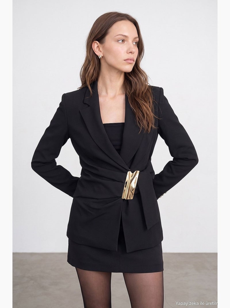 Veste tailleur femme dilvin Noir - Kiabi