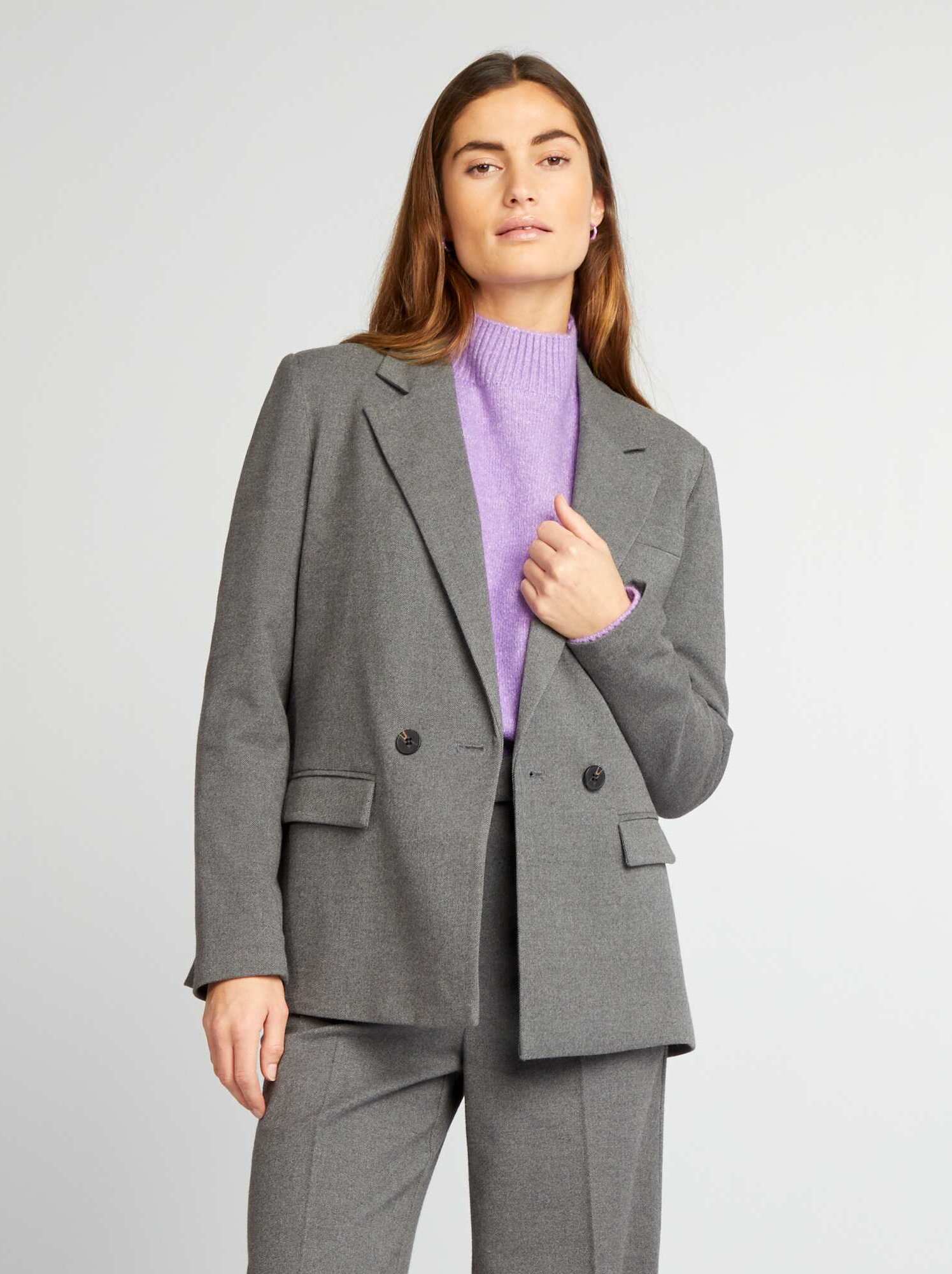 Veste tailleur Gris Kiabi 32.00