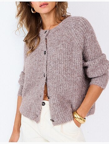 Veste tricotée avec laine, mo fashion