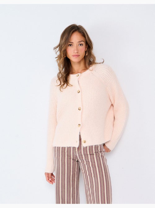 Veste tricotée avec laine, mo fashion - Kiabi Veste tricotée avec laine, mo fashion - Kiabi