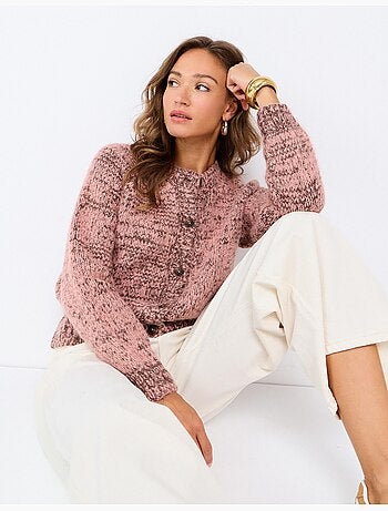 Veste tricotée avec laine, mo fashion