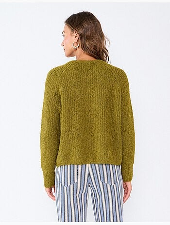 Veste tricotée avec laine, mo fashion