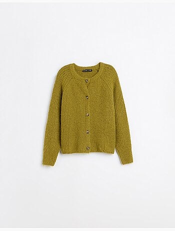 Veste tricotée avec laine, mo fashion