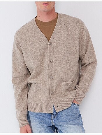 Veste tricotée avec mélange de laine, mo fashion