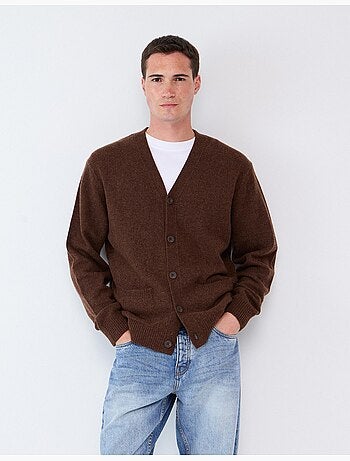Veste tricotée avec mélange de laine, mo fashion