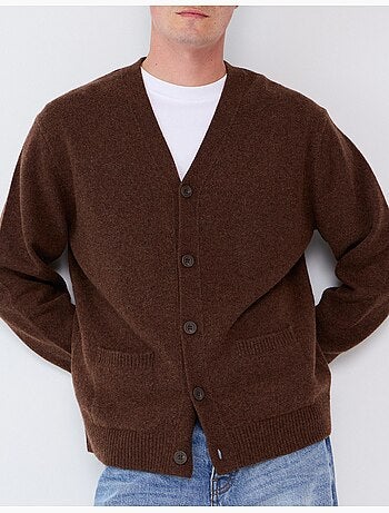 Veste tricotée avec mélange de laine, mo fashion