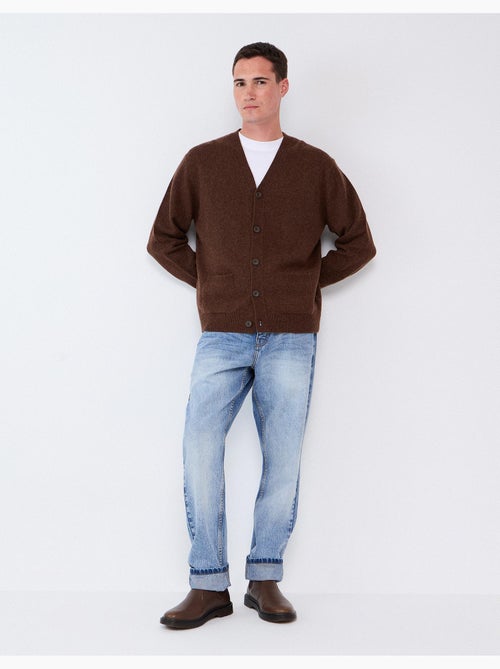 Veste tricotée avec mélange de laine, mo fashion - Kiabi Veste tricotée avec mélange de laine, mo fashion - Kiabi