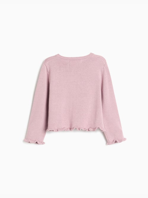 Veste tricotée avec volants, mo fashion - Kiabi Veste tricotée avec volants, mo fashion - Kiabi