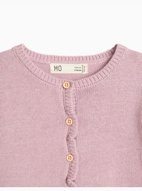 Veste tricotée avec volants, mo fashion - Kiabi Veste tricotée avec volants, mo fashion - Kiabi
