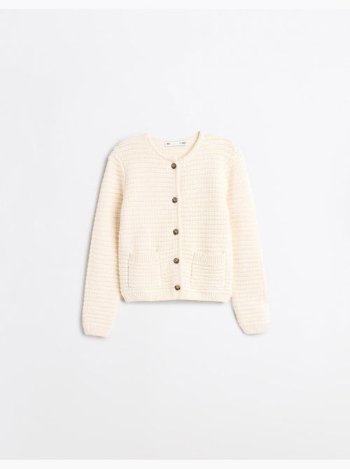 Veste tricotée texturée, mo fashion - Kiabi