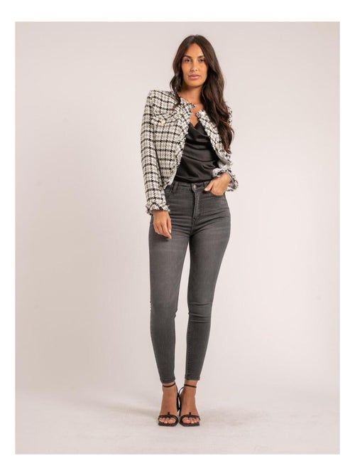 Veste tweed ulman - Kiabi