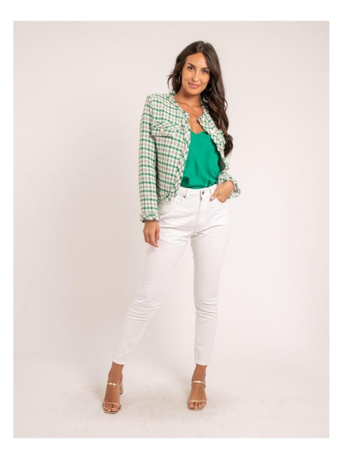 Veste tweed ulman - Kiabi