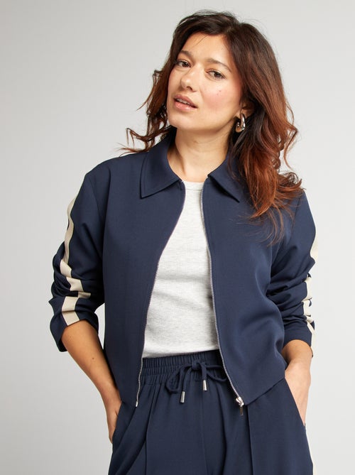 Veste type sport zippée - Kiabi