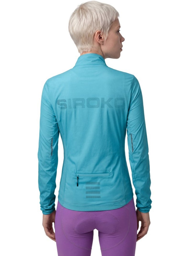 Veste vélo coupe-vent ultralégère femme femme j4-w windbreak Bleu - Kiabi