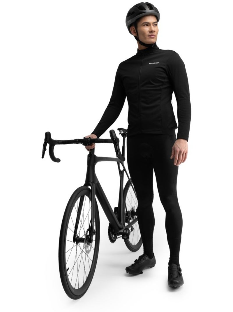 Veste vélo d'hiver softshell homme cyclisme homme core everest Noir - Kiabi
