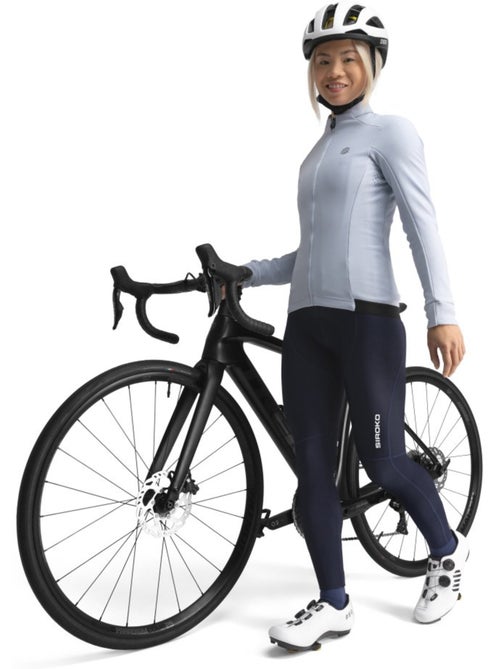 Veste vélo softshell femme cyclisme femme j1 bluebell - Kiabi